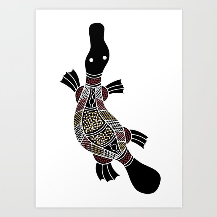 Aboriginal Art - Platypus Art Print