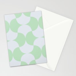 matilda's midcentury_ivory and mint Stationery Card