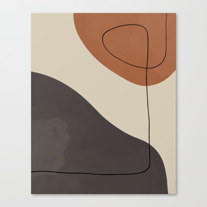 Modern Abstract Shapes #3 Canvas Print