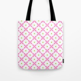 rosace 10- pink and green Tote Bag