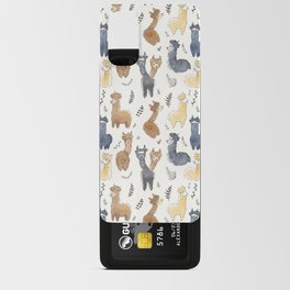 Cute Alpacas Illustration Pattern Android Card Case
