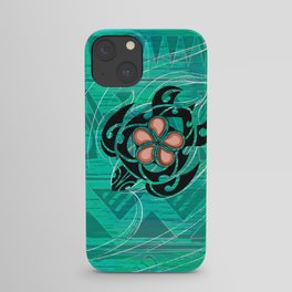 Vintage Hawaiian Honu Decor iPhone Case