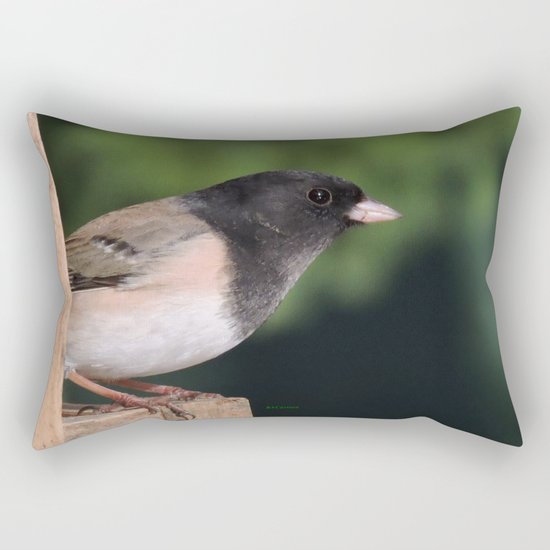 Dark-Eyed Junco Rectangular Pillow