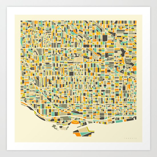 Toronto Map Art Print