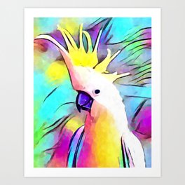 Cockatoo Portrait Art Print