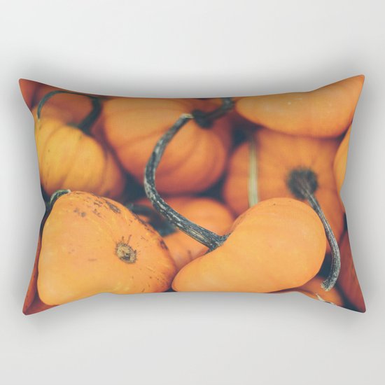 Obligatory Pumpkin Selfie Rectangular Pillow