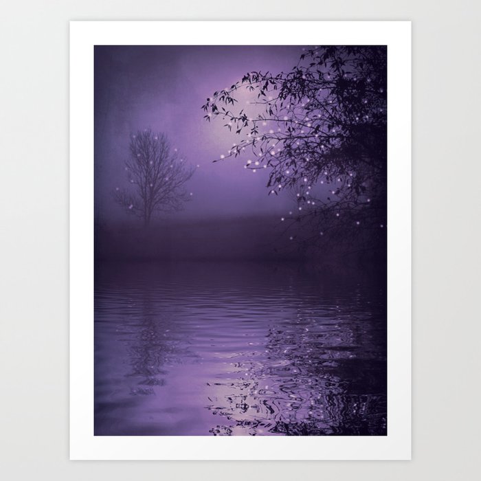 SONG OF THE NIGHTBIRD - LAVENDER Kunstdrucke SONG OF THE NIGHTBIRD - LAVENDER Kunstdrucke