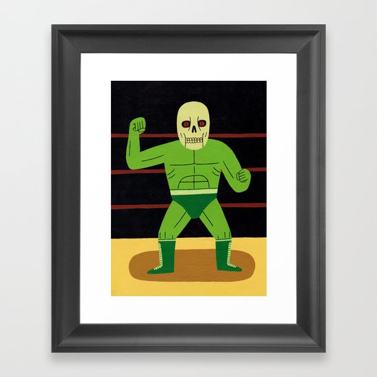 The Glowing Skull Framed Art Print