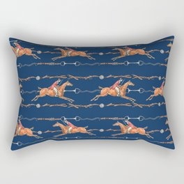 HORSE AND RIDER Rectangular Pillow