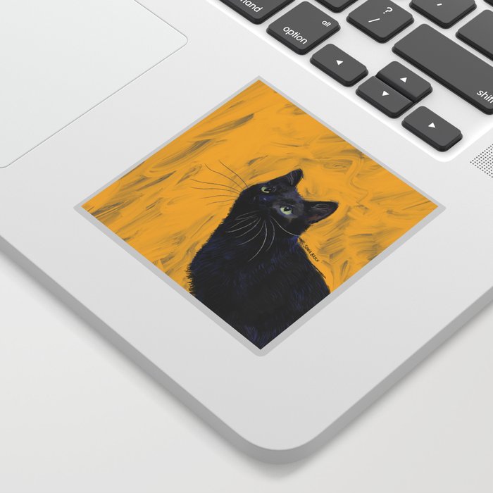 The black cat Sticker