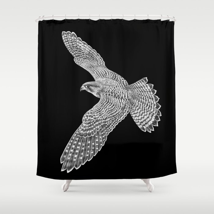 Peregrine Falcon Shower Curtain