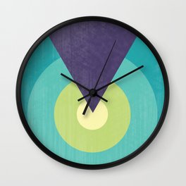 Midnight in The Desert - Retro Circles Wall Clock | Watercolor, Aliens, Alien, Nightvale, Spaceship, Water, Midnight, Retro, Coasttocoast, Graphicdesign 