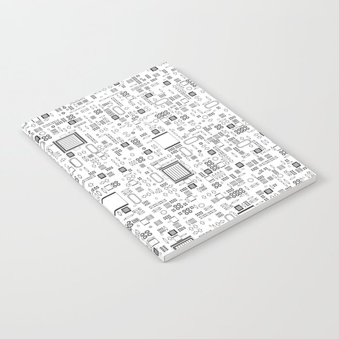 All Tech Line / Highly detailed computer circuit board pattern Notebook