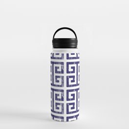 Greek Key Geometric Pattern Water Bottle