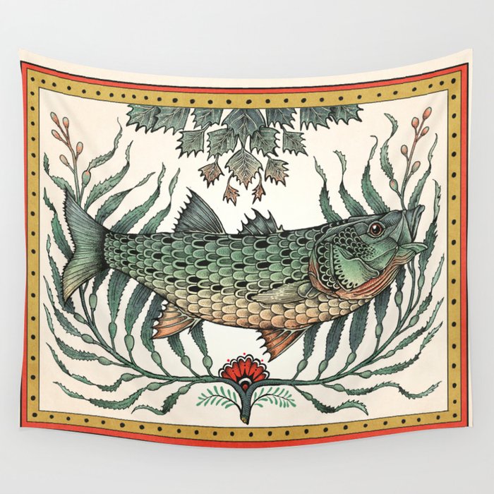 Striper in the Weeds Wall Tapestry