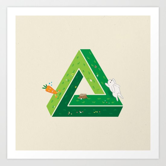 Chasing Art Print