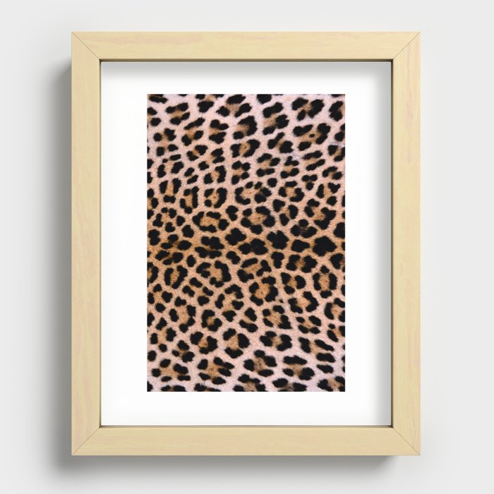 Cheetah Print Recessed Framed Print