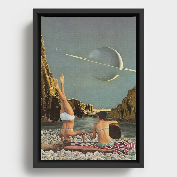 Serenade to Saturn Framed Canvas