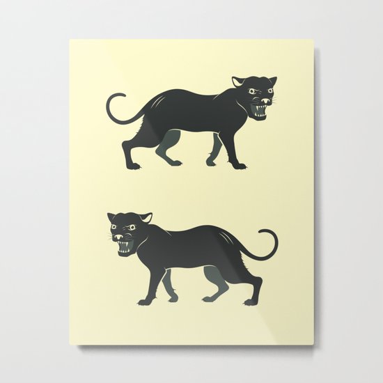 BLACK PANTHERS Metal Print