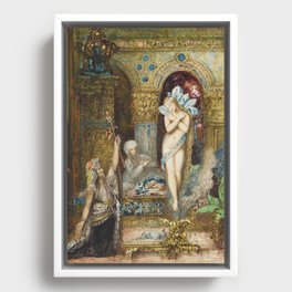 The fables - a summoning - Gustave Moreau Framed Canvas