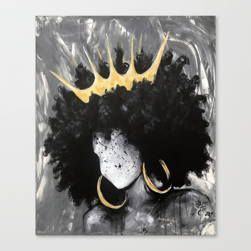 naturally queen iii canvas print by dacre8iveone society6 naturally queen iii canvas