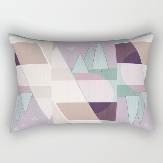 Pastel tone . Abstraction . Rectangular Pillow
