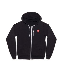 Stitched Heart Full Zip Hoodie