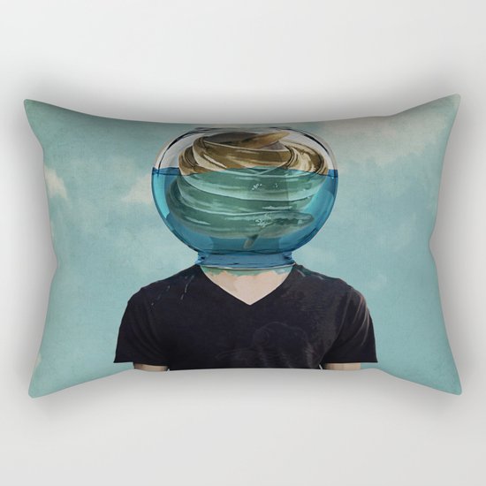 fish bowl Rectangular Pillow