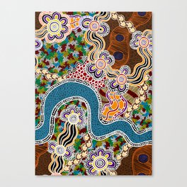 Authentic Aboriginal Art -  Canvas Print