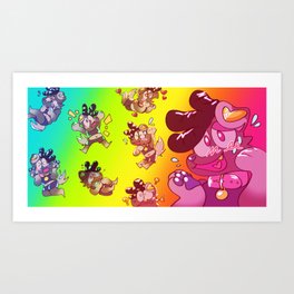 puppy emotions Art Print