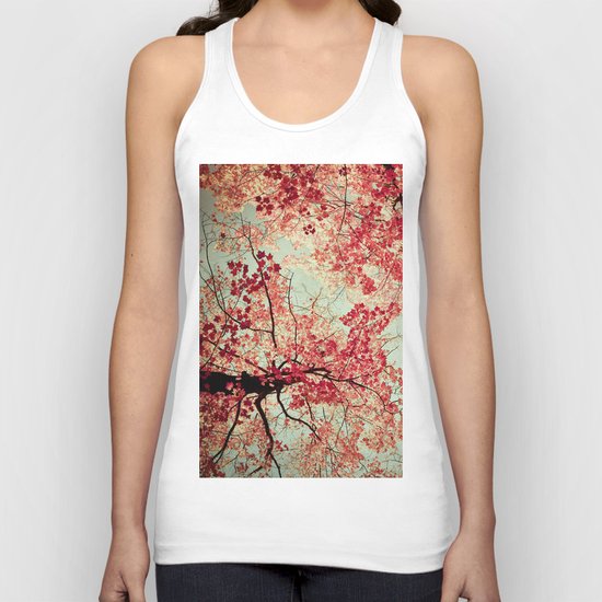 Autumn Inkblot - Yellow Unisex Tank Top