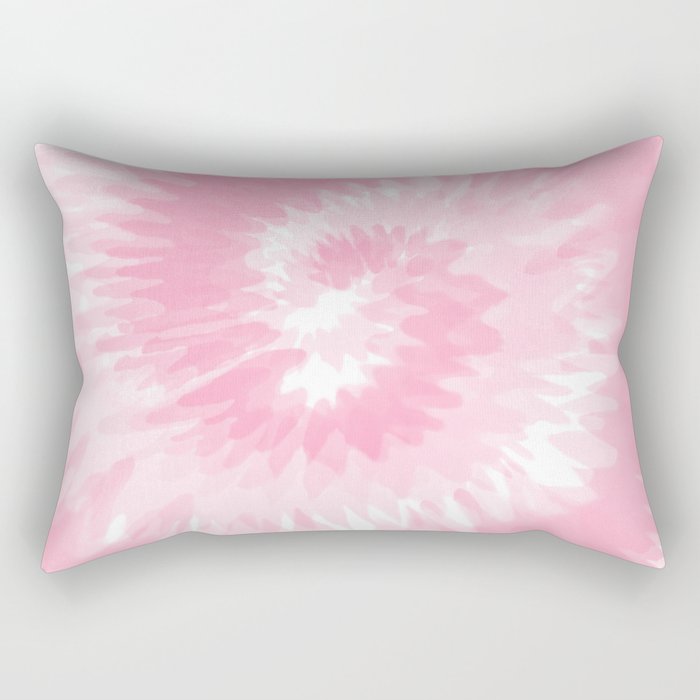 Pastel Pink Tie Dye  Rectangular Pillow