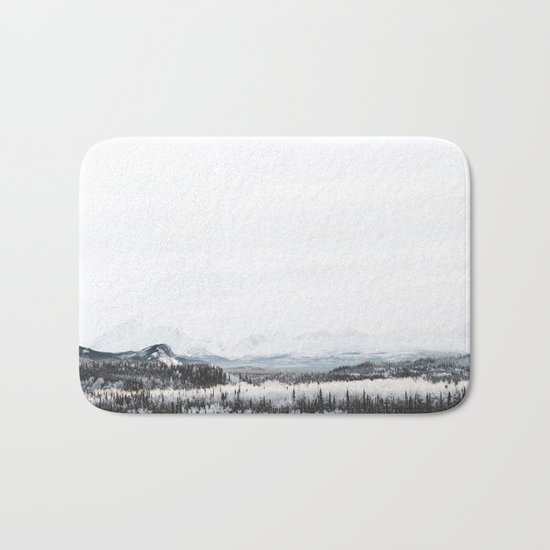 Winter Landscape Bath Mat