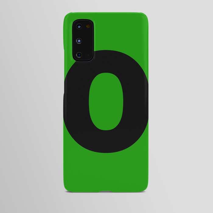 letter O (Black & Green) Android Case