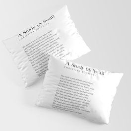 A Study A Soul - Christina Rossetti Poem - Literature - Typography Print 2 Pillow Sham