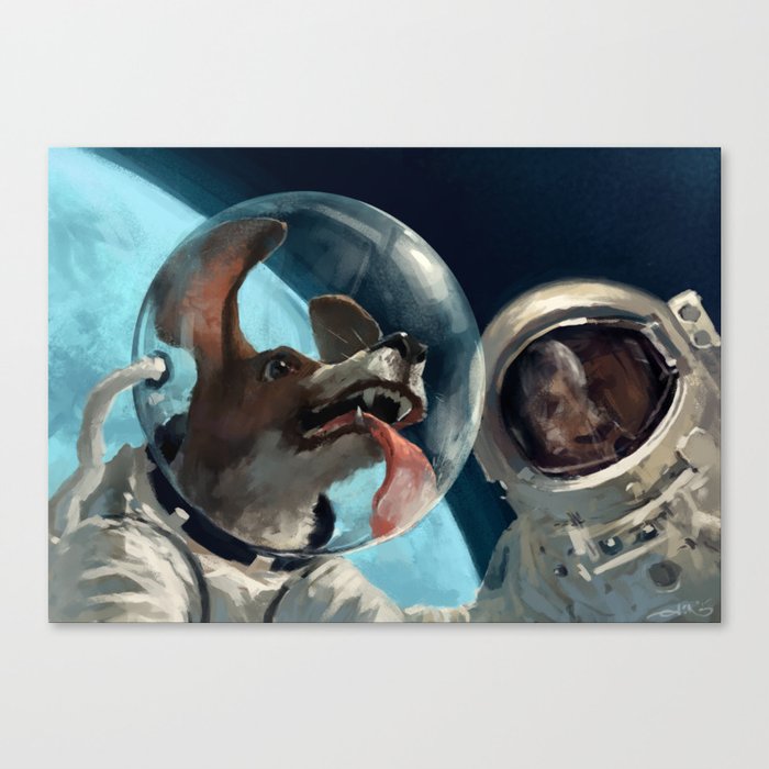 In out space Canvas Print