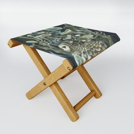 Owl at the Root Folding Stool
