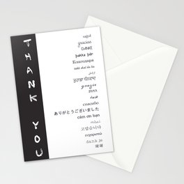 Multilingual Thank You Stationery Card