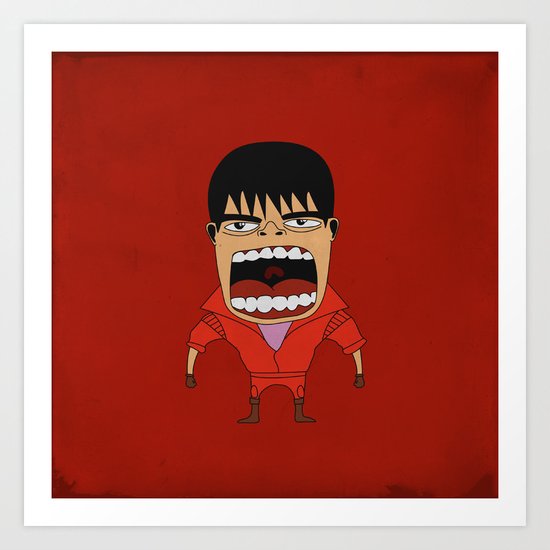 Screaming Kaneda Art Print
