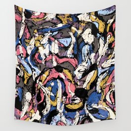 CHAOS OF FLAMINGO 2 Wall Tapestry