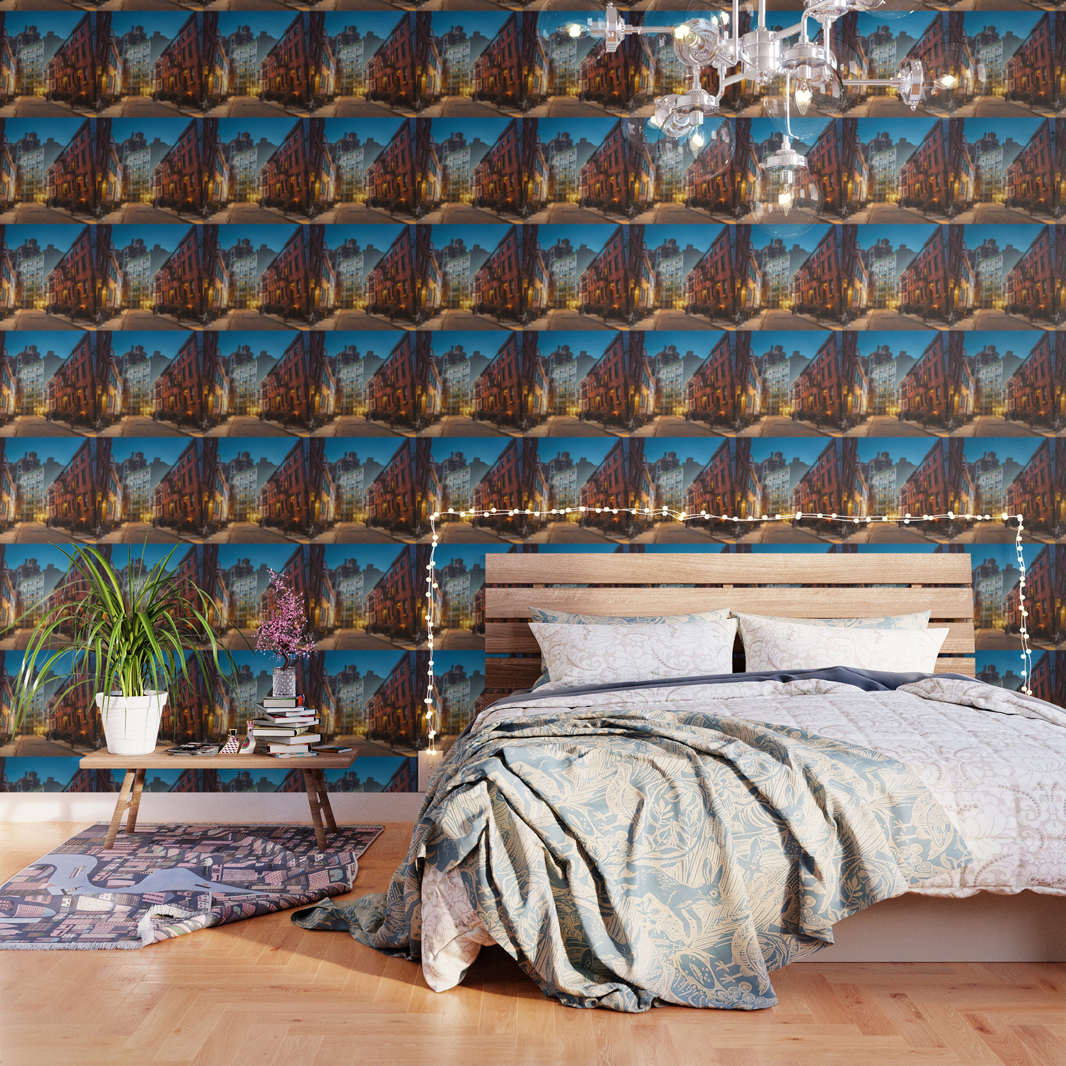 Twilight Hour West Village New York City Wallpaper