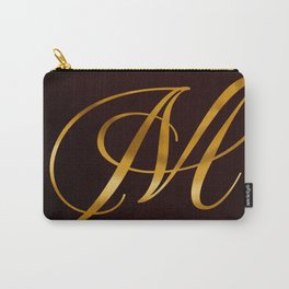 Golden letter M in vintage design Carry-All Pouch