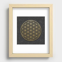 The Flower of Life Recessed Framed Print