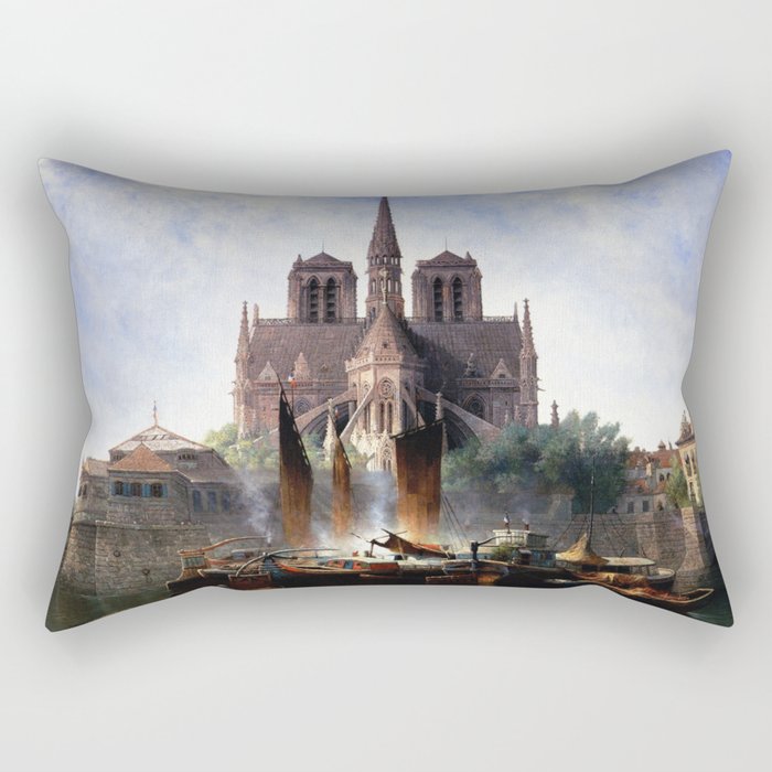  Notre Dame Paris - Edwin Deakin Rectangular Pillow