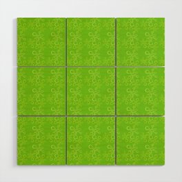 children's pattern-pantone color-solid color-green Wood Wall Art