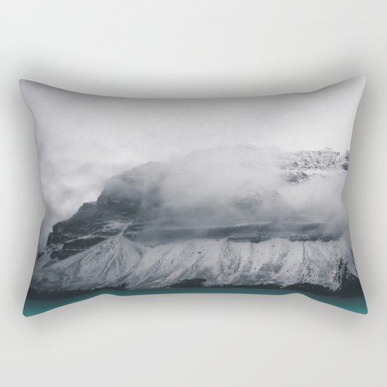 Dreary Mountain Rectangular Pillow