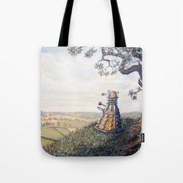 A rather Dalek afternoon Tote Bag | Movies & TV, Funny, Pop Surrealism, Sci-Fi 