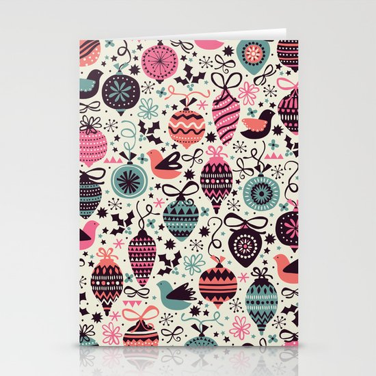 Birds and Baubles Stationery Cards