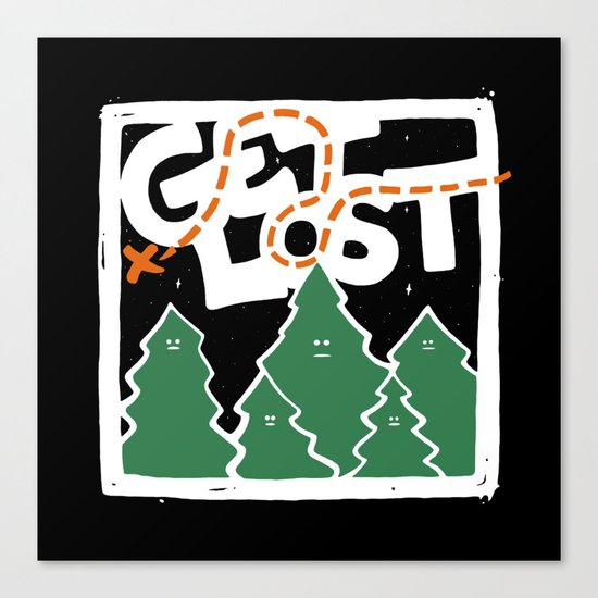 GET LOST Canvas Print