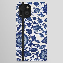 Chinese Floral Pattern 2 iPhone Wallet Case